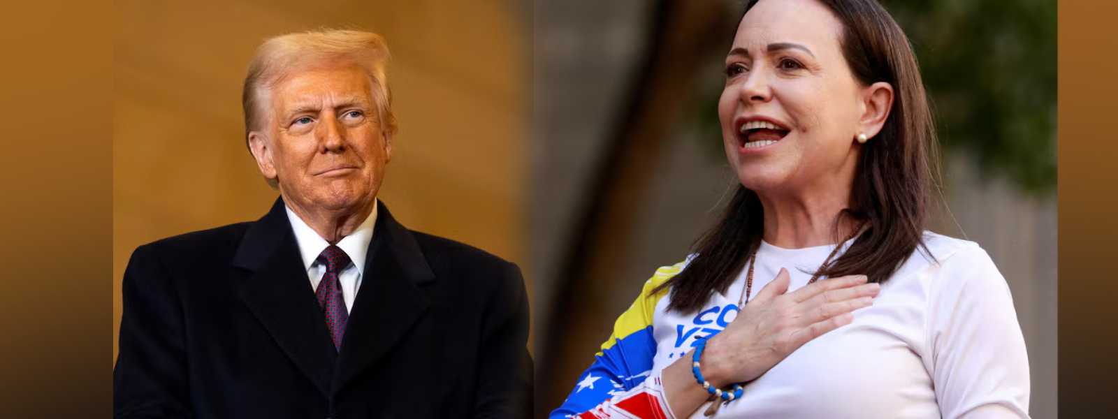 වෙනිසුවෙලා විපක්ෂ නායිකා සහ ට්‍රම්ප් අතර හමුවක්